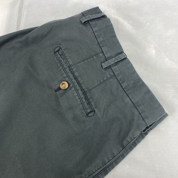 Peter Millar Men's Solid Black Pima Cotton Flat Front Shorts 40 - Picture 2 of 4